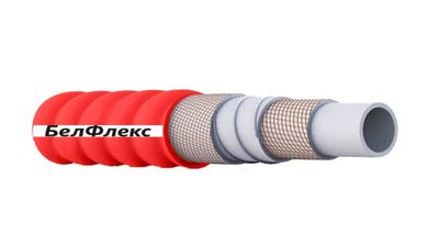Рукав гофрированный всасывающий пищевой Corrugated Food S/D Hose Red 10 BAR