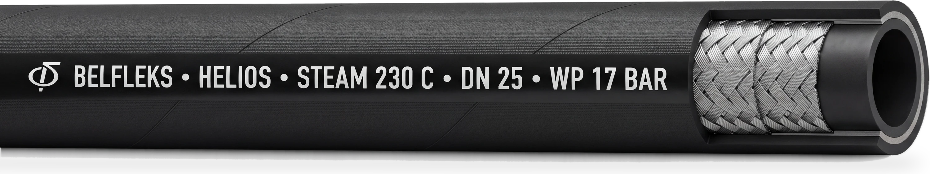 Рукав напорный для пара 230°C Helios 17 BAR