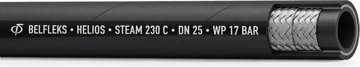 Рукав напорный для пара 230°C Helios 17 BAR